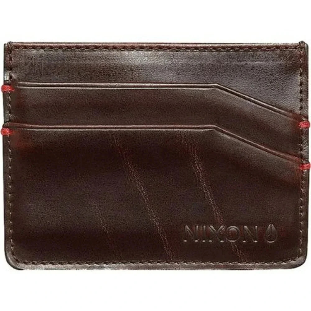 Nixon Legacy Card Wallet, dark brown